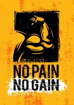 Tablou pe pânză Workout. Inspiring Gym Sport Typography Motivation