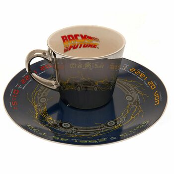 Taza y platillo Back to the Future - DeLorean