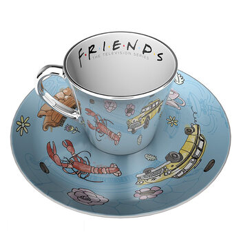 Taza y platillo Friends - Pattern