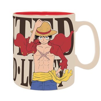 Taza One Piece - Luffy & Wanted