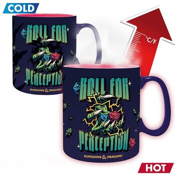 Tazza cambiacolore Dungeons & Dragons - Roll For Perception