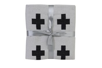 Sengetæppe Joven - Black-White Tekstil