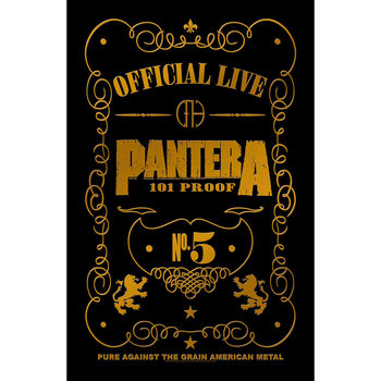 Tekstilni posteri Pantera - 101 Proof
