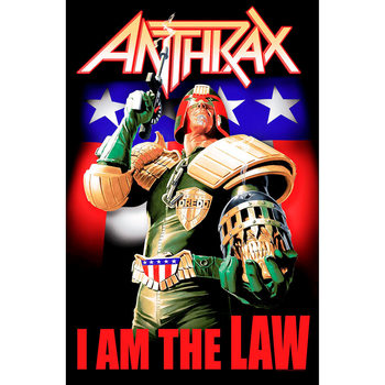 Tekstilni poster Anthrax - I Am The Law