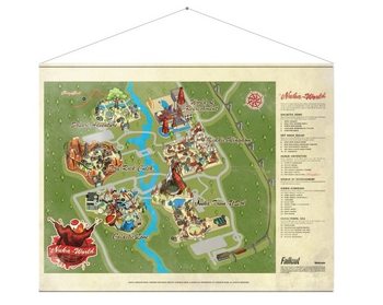 Tekstilni poster Fallout - Map