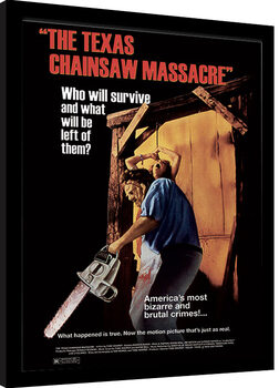 Poster înrămat Texas Chainsaw Massacre - Newsprint - Brutal