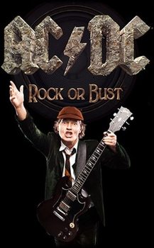 Textilný plagát AC/DC – Rock Or Bust / Angus
