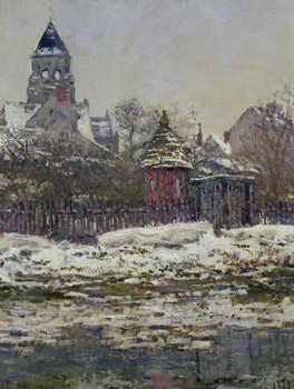 Obraz na plátně The Church at Vetheuil, 1879