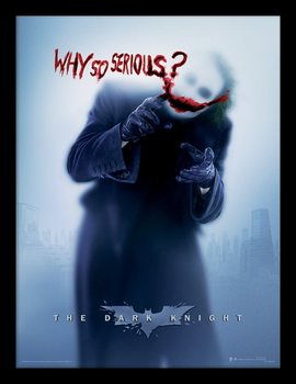Framed Poster The Dark Knight - Why So Serious?