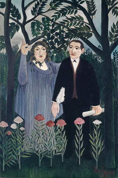 Obraz na plátně The Muse Inspiring the Poet, 1909
