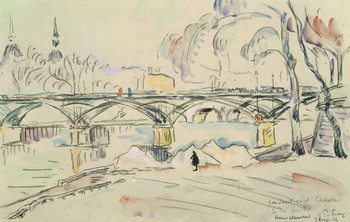 Quadro su tela The Pont des Arts, 1924