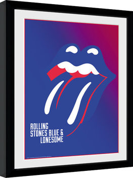 Ingelijste poster The Rolling Stones - Blue and Lonesome