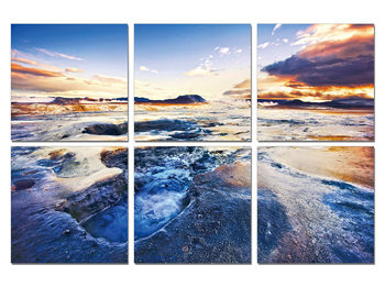 Cuadro  The tide in sunset