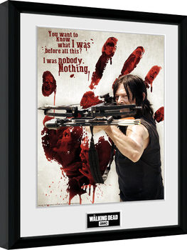 Zarámovaný plakát The Walking Dead - Daryl Bloody Hand
