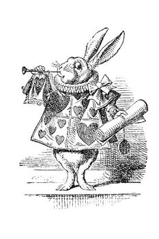 Samolepka The White Rabbit