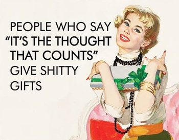 метална табела  Thought That Counts - Gifts