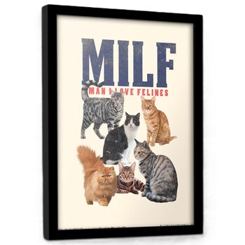 Ingelijste poster Threadless - Milf