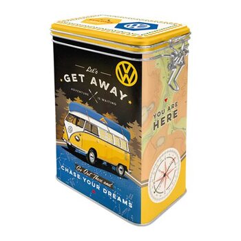 Tin can med klip Volkswagen VW - T1 - Let's Get Away