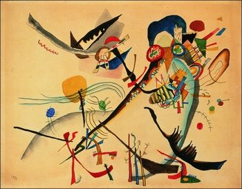 Kandinsky - Study For Blue Segment Reprodukcija