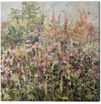 Anne-Marie Butlin - Spring Garden with Cosmos Tableau sur Toile