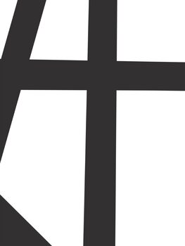 Tableau sur toile Black lines on white 3