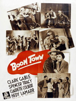 Tableau sur toile BOOM TOWN directed by Jack Conway, 1940