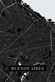 Tableau sur toile Buenos Aires black