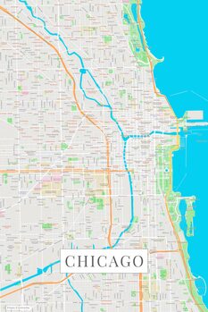 Tableau sur toile Chicago color