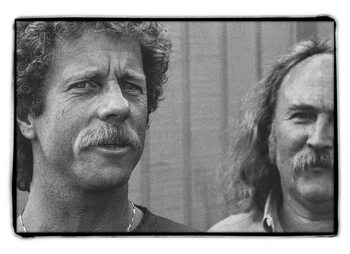 Tableau sur toile Chris Hillman and David Crosby, Nashville, USA, 1990
