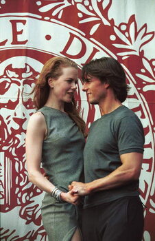 Tableau sur toile Comedians Nicole Kidman and Tom Cruise in Venice in 1999