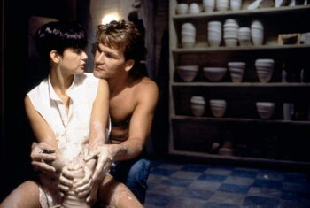 Tableau sur toile Demi Moore And Patrick Swayze