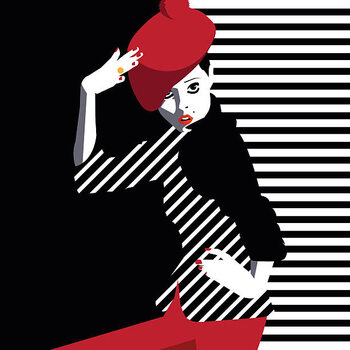 Tableau sur toile Fashion teenage girl