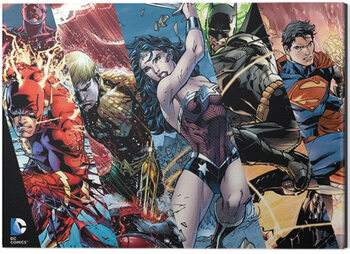 Tableau sur toile Justice League - Heroes