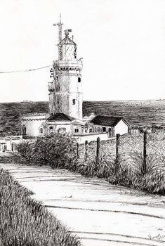 Lighthouse Isle of Wight, 2010, Tableau sur Toile
