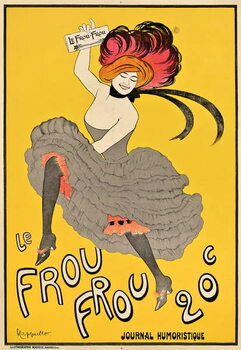 Tableau sur toile Poster advertising the French journal 'Le Frou Frou'