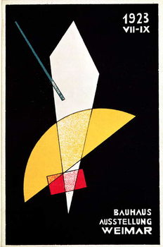 Tableau sur toile Poster for a Bauhaus exhibition in Weimar, Germany