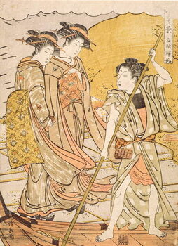 Tableau sur toile Returning Boats at the Beginning of Autumn, c.1779