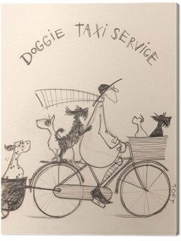 Tableau sur toile Sam Toft - Doggie Taxi Servise
