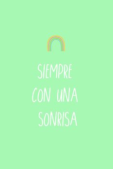 Tableau sur toile Siempre con una sonrisa 2