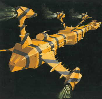 Tableau sur toile Space station