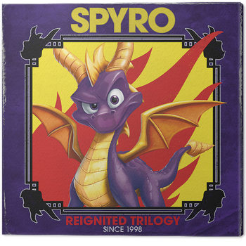 Tableau sur toile Spyro - Retro Style