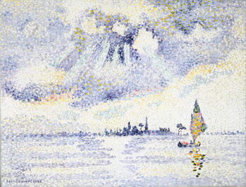 Tableau sur toile Sunset on the Lagoon, Venice, c.1903-04