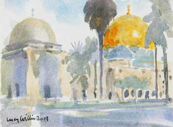 Tableau sur toile The Golden Dome, Jerusalem, 2019