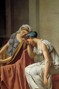 Tableau sur toile The Horaces Detail oath representing women collapsed in pain