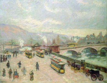 Tableau sur toile The Pont Corneille at Rouen, 1898