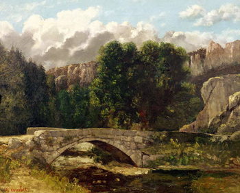 The Pont de Fleurie, Switzerland, 1873 Tableau sur Toile