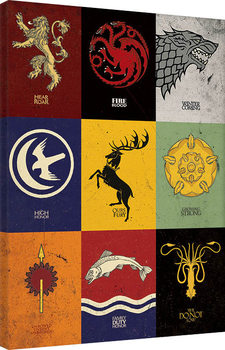 Game of Thrones - Sigils Tableau sur Toile