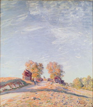 Uphill Road in Sunshine, 1891 Tableau sur Toile