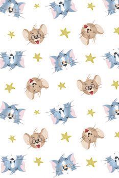 Sticker Plakat Tom und Jerry