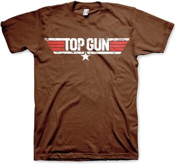 T-shirt Top Gun - Distressed Logo S